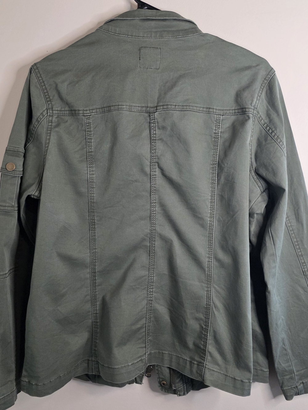 Kensie Olive Green Military Utility Jacket - Picture 2 of 6